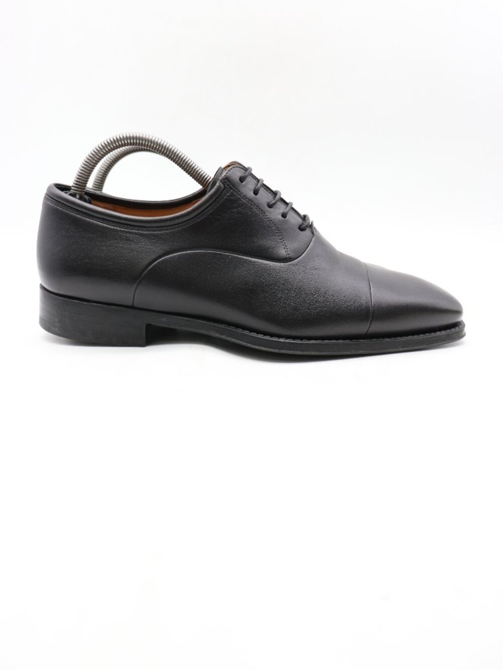 Magnanni Federico Men's Size 7.5 D Oxford Cap Toe Black Leather Dress 12654